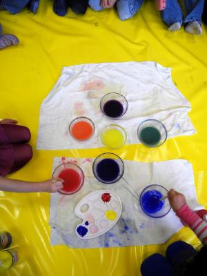  – „The wonderful world of colour” - colour dissolves in water and can easily be mixed up when pouring different colours together