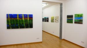 Malerei auf Acrylglas 2 (ab 2008) – <b>rein pflanzlich, Ausstellung Galerie Niepel bei Morawitz</b>, 2008