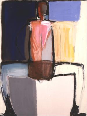 Malerei auf Leinwand – <b>SAYO</b>, Acrylfarbe auf Leinwand, 160 x 120 cm, 1990