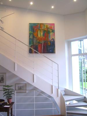 Malerei auf Leinwand – <b>o.T.</b>, Acrylfarbe auf Leinwand, 145 x 120 cm, 1993, bei Sammler privat