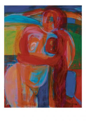Malerei auf Leinwand – <b>Kleine Venus</b>, Acrylfarbe auf Leinwand, 130 x 100 cm, 2000